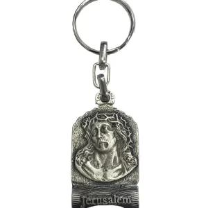 Keychain Jesus 'Crown of Thorns' SILVER Plated