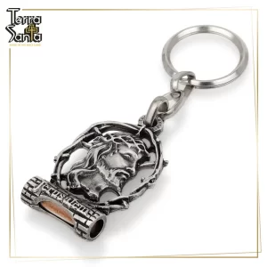 Jesus 'Crown of Thorns' SILVER Plated Keychain