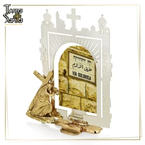 Via Dolorosa "Christ Carrying the Cross" Table Decor Stand