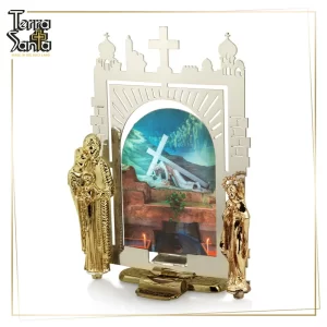 Jesus Christ in Heaven Table Decor Stand SILVER Plated