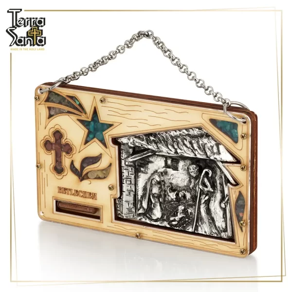 'The NATIVITY STORY' Orthodox Wall Art Decor SILVER Plating